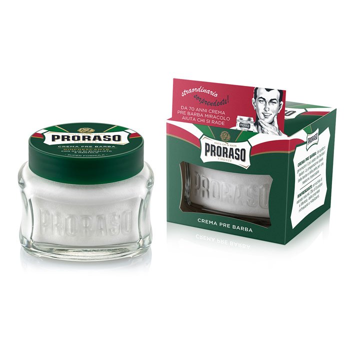 Crème de pré-rasage Proraso verte
