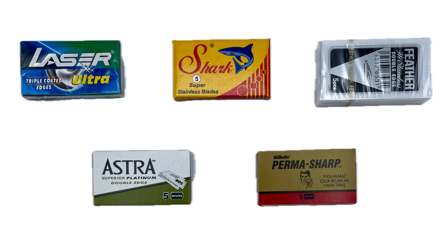Rasierklingen-Probierset (5 × 5er Packs)